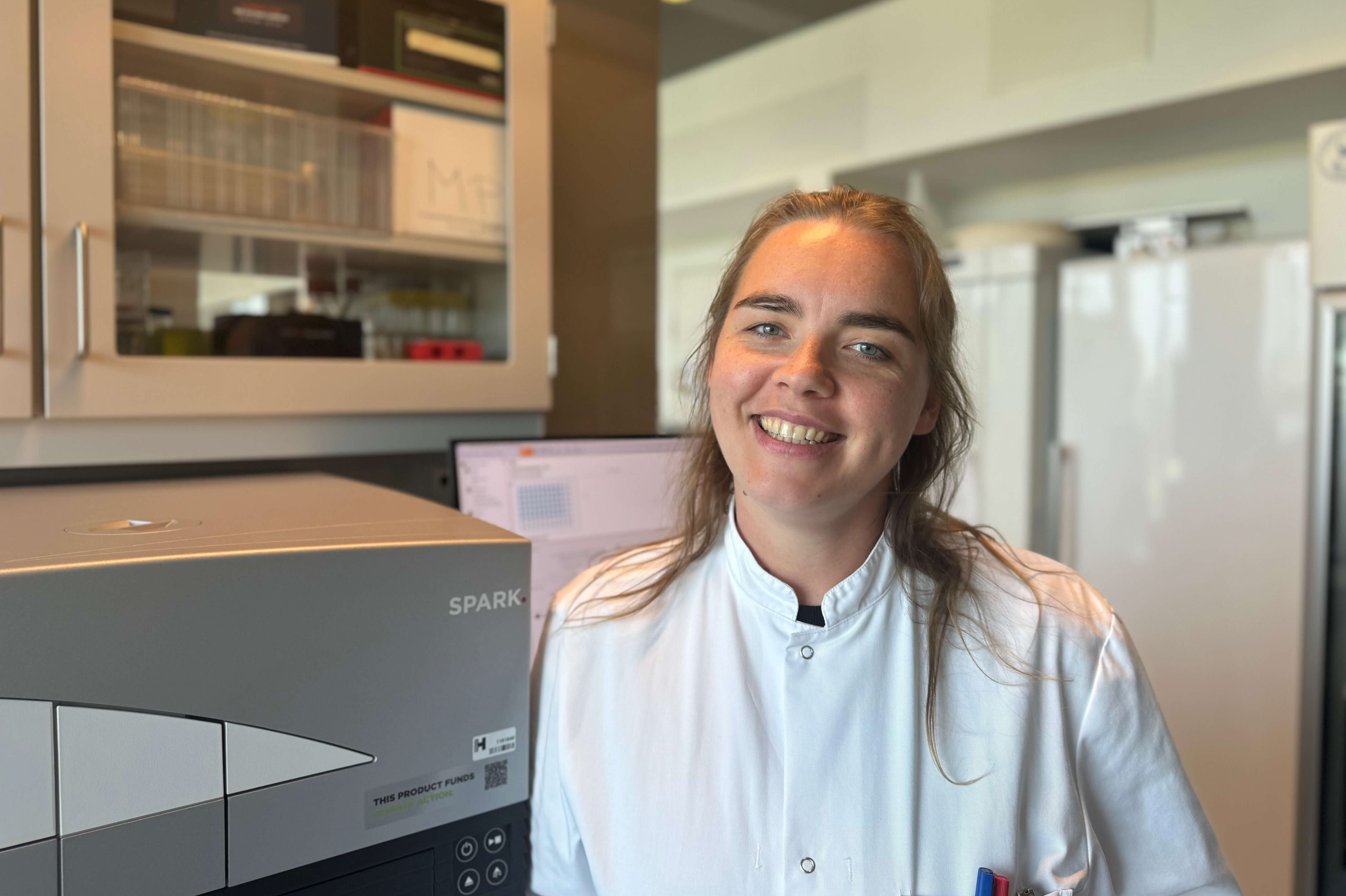 photo of woman in a lab